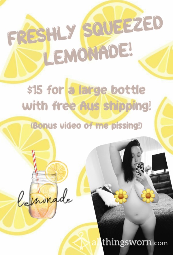 Freshly Squeezed Lemonade For You...🍋
