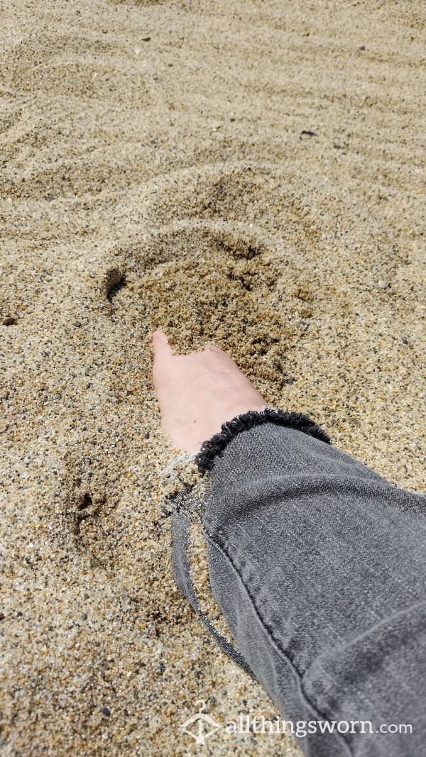 Frolicking Feet At The Beach