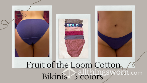 Fruit Of The Loom Cotton Bikini Panties