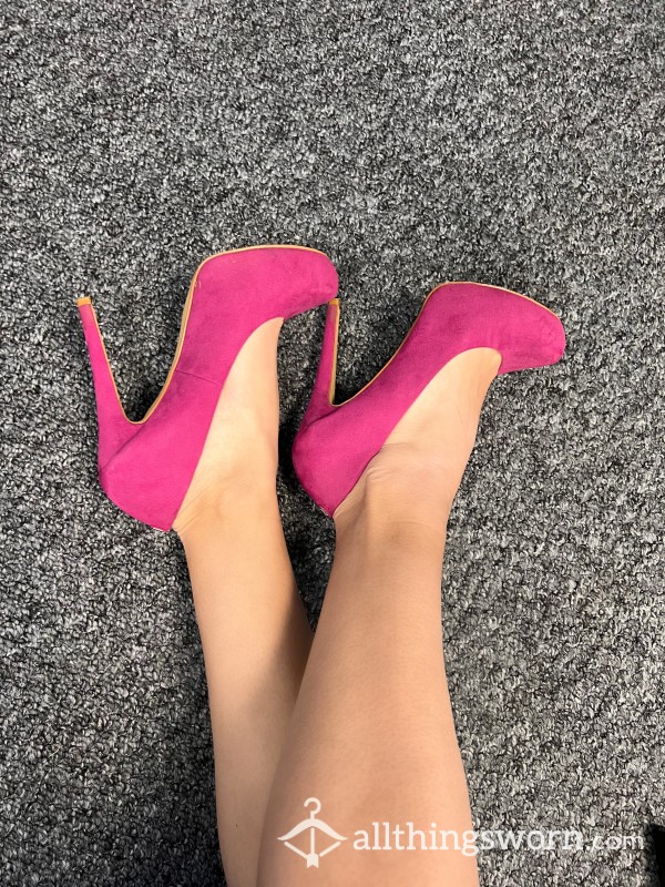 Fuchsia Pink Platform Heels
