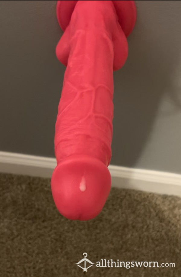 Fucking Myself With An 8 Inch Dildo And Cumming