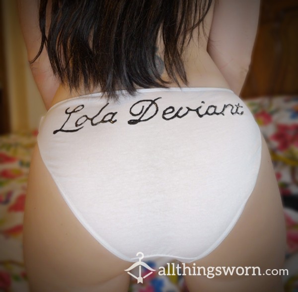 Full Back Cotton Panties With My Name On