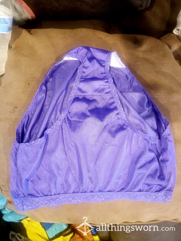 Fullback Purple Nylon Panties