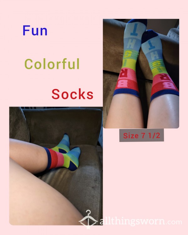 Fun Colorful Socks 🧦😊
