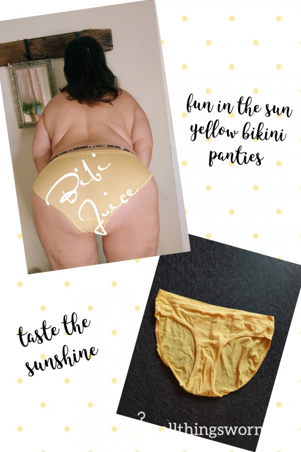Fun In The Sun Yellow Bikini Panties