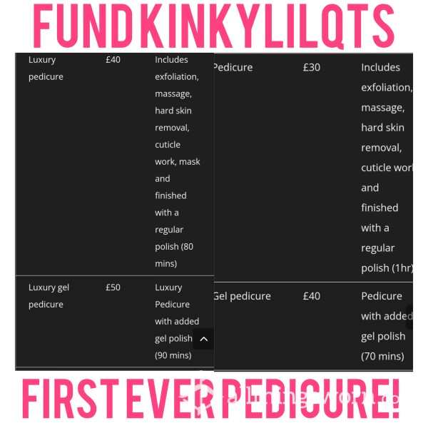 Fund My FIRST EVER PEDICURE!