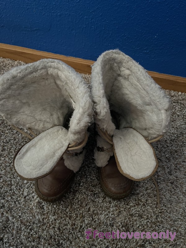 Fur Lined Leather Winter Boots