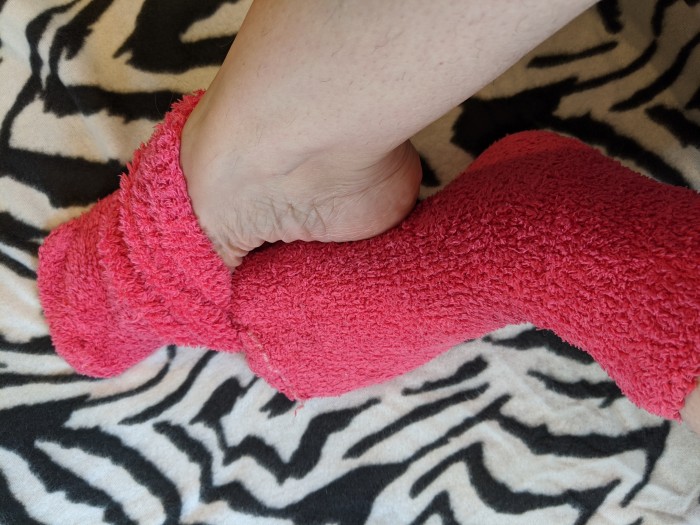 Fuzzy Comfy Socks Worn For Days