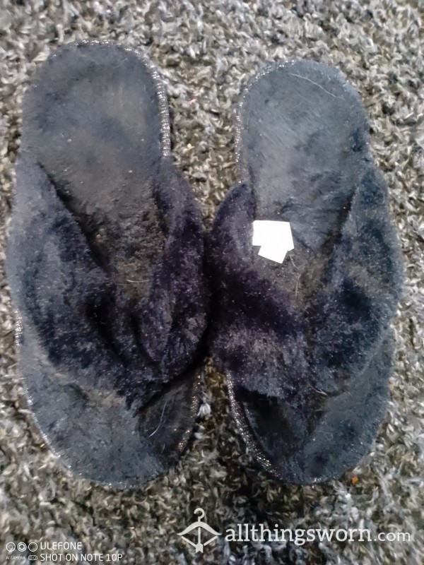 Trashed Fuzzy Slippers