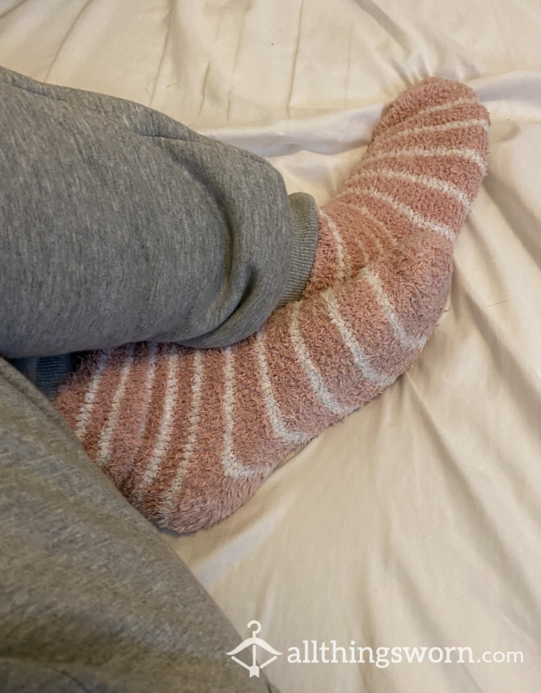 Fuzzy Socks Only Worn At Night -- 6 Nights Of Wear