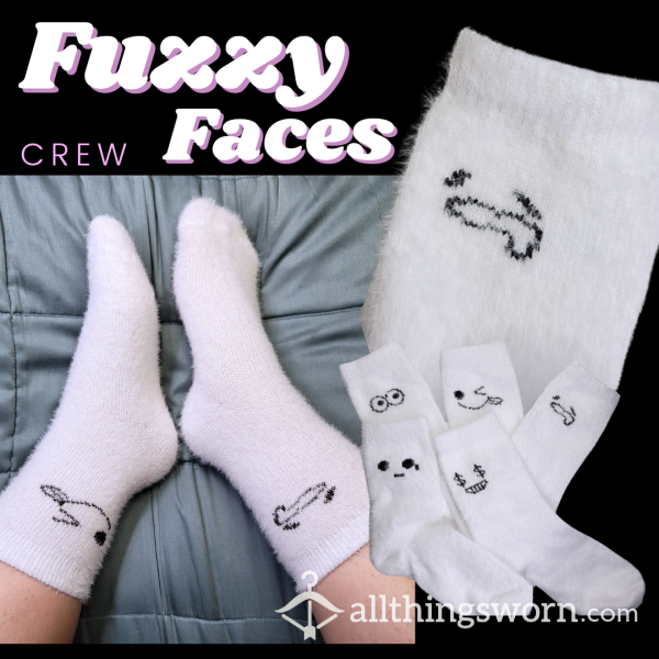 Fuzzy Socks With Faces