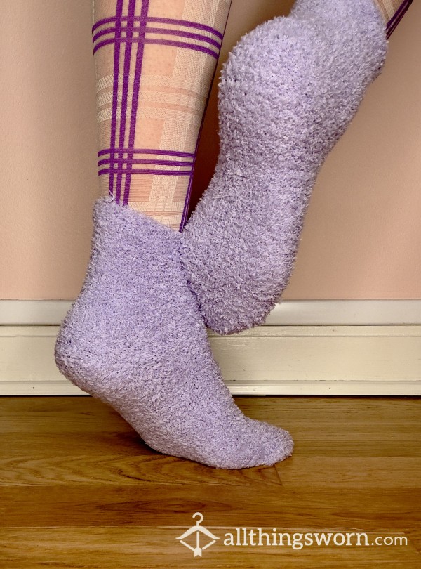 Fuzzy Socks Worn For 3 Days ❤️