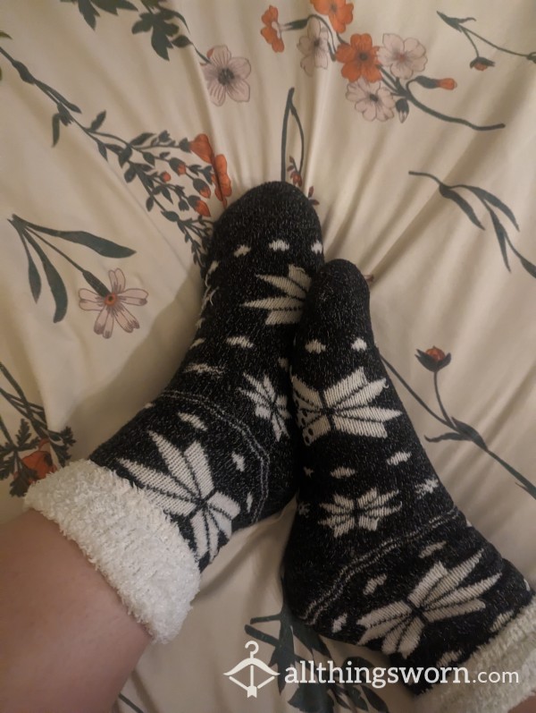Fuzzy Winter Slipper Socks