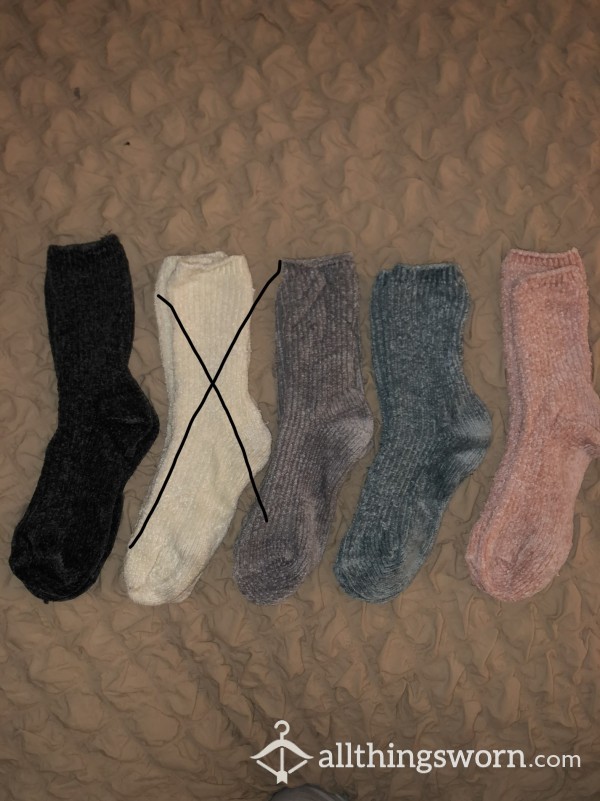 Fuzzy/velvety Socks