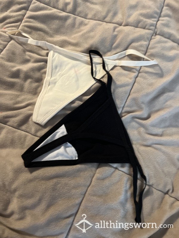 G String Thong Comes With Five Day Wear Pick Your Color, Black Or White
