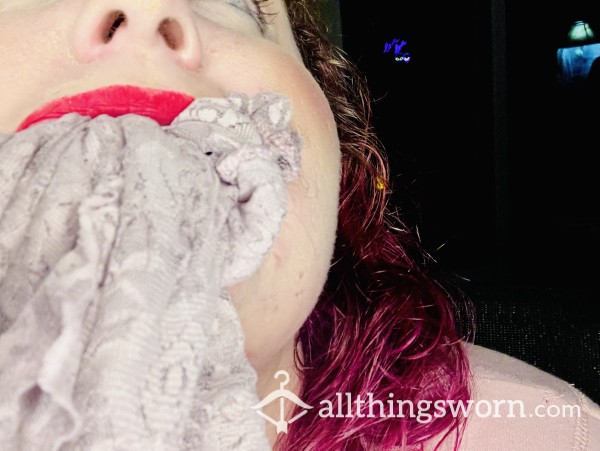 Gagged And Choked By Lace Panty
