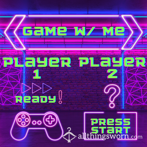 ✨🎮 Game W/ Me — Be My Player 2? 🎮✨