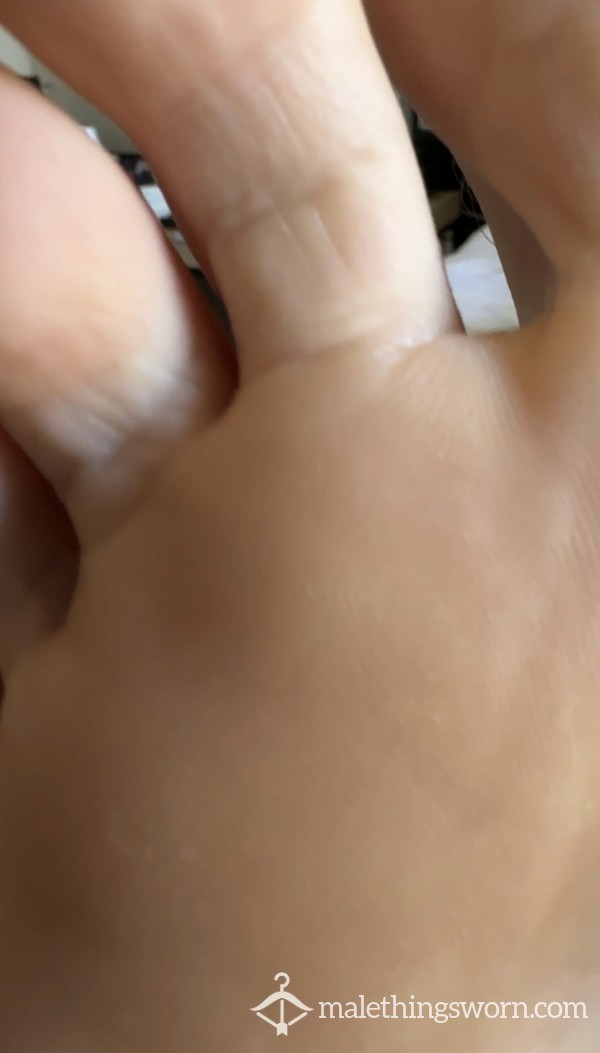 Get A Close-up Of My Big Sweaty Feet.