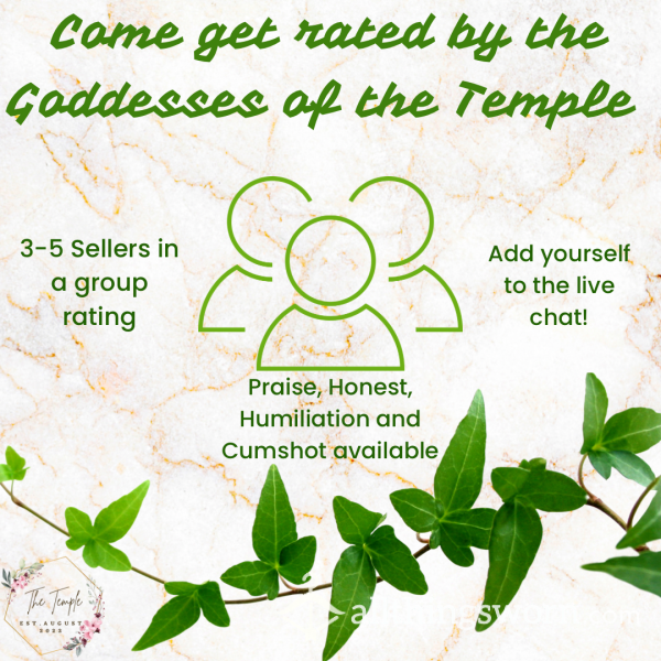 Get Rated By The Goddesses Of The Temple