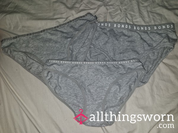 Get Your Hands On A Set Of My Grey Panties! $25 Each X