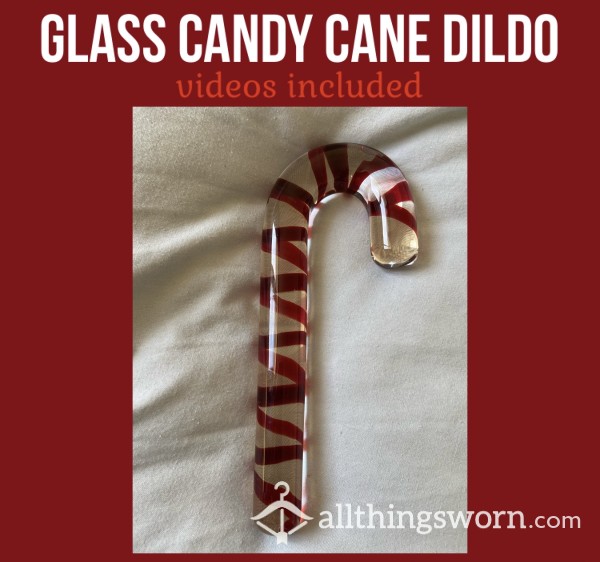 Glass Candy Cane Dildo🎅🏻