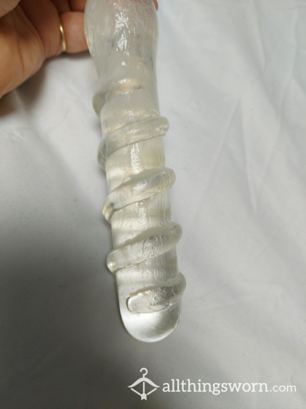 Glass Dildo Being Used