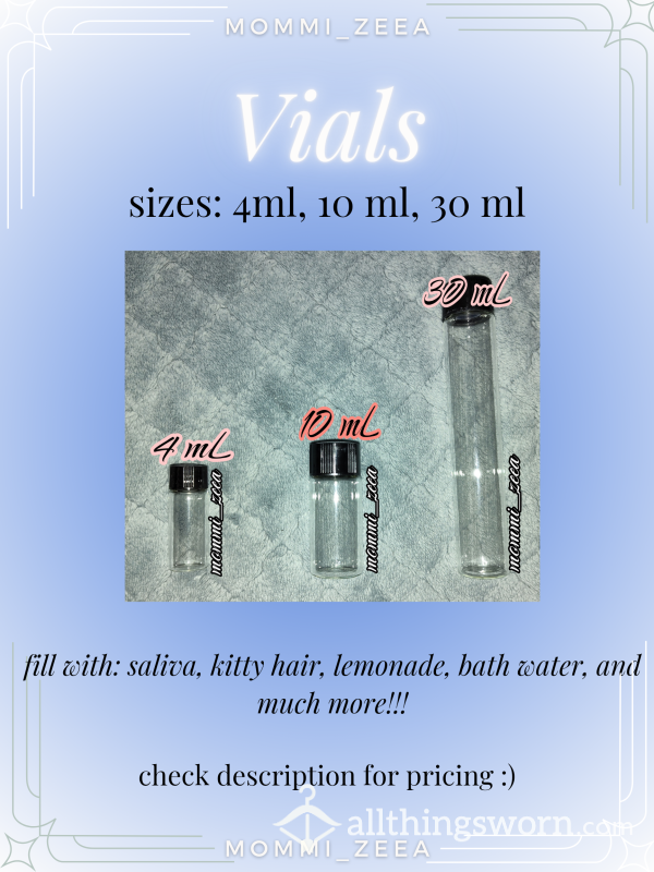 Glass Vials From Asian Mommy Dom • Mommi_zeea