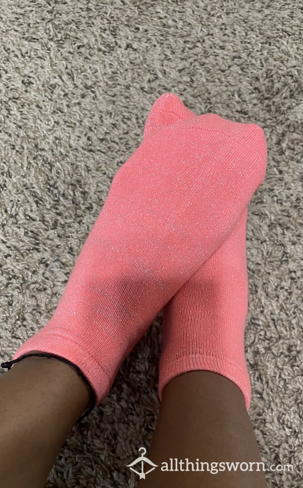 Glittery Pink Socks