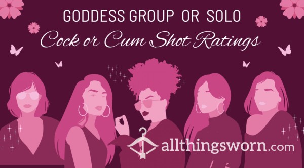 Goddess Behind The Scenes Group Rating Or Solo Rating Menu $8-$20