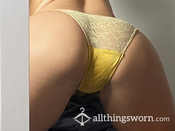 Gold Panties Lace And Satin 🤎