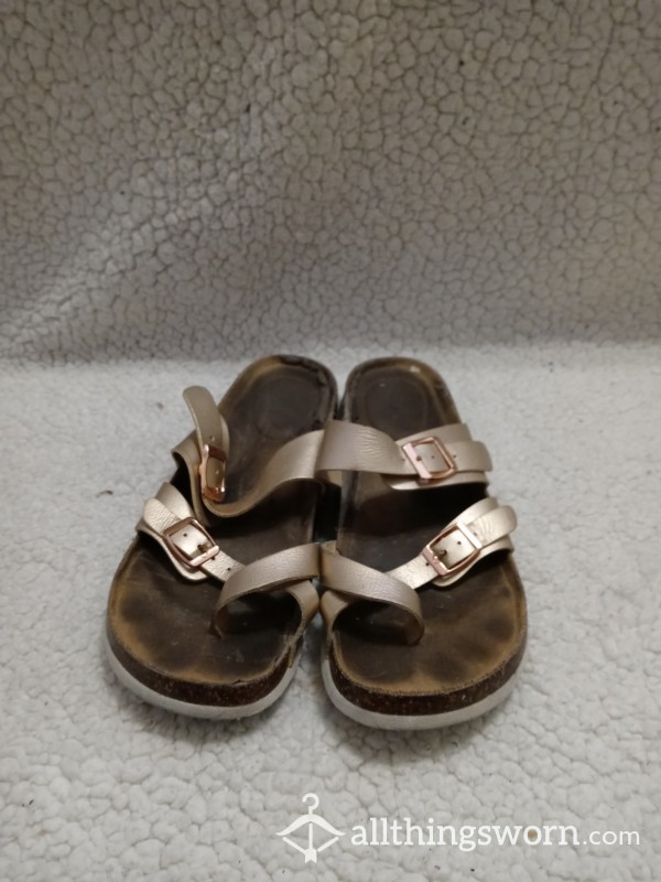 Gold Sandals - Well Loved!