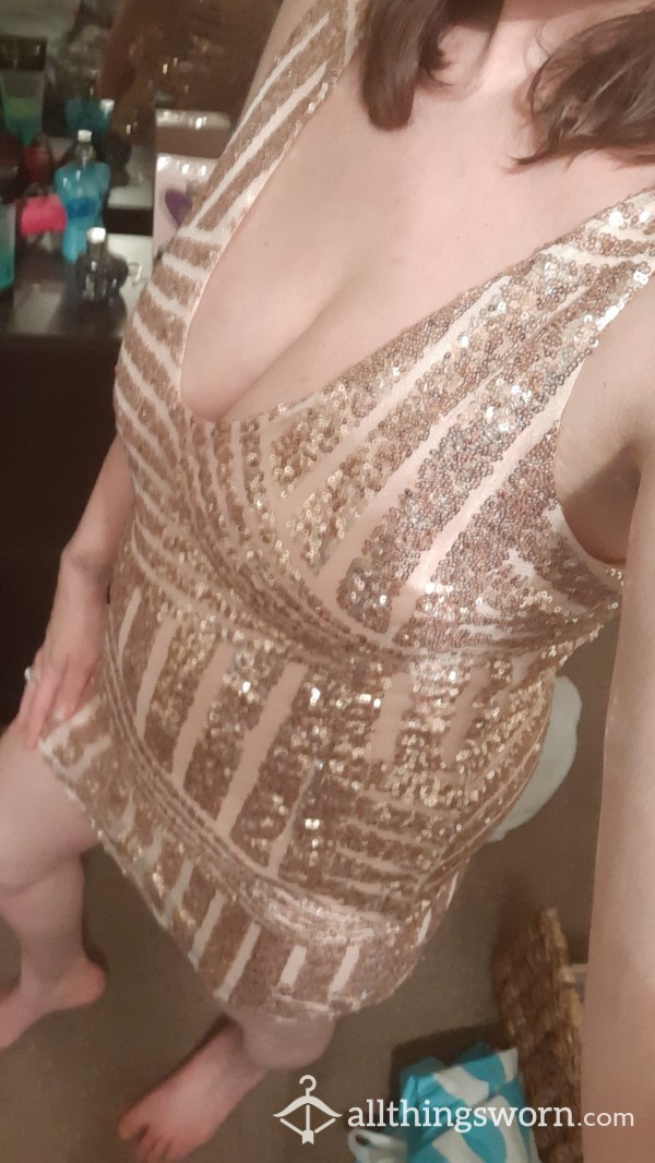 Gold Sequin Dress...