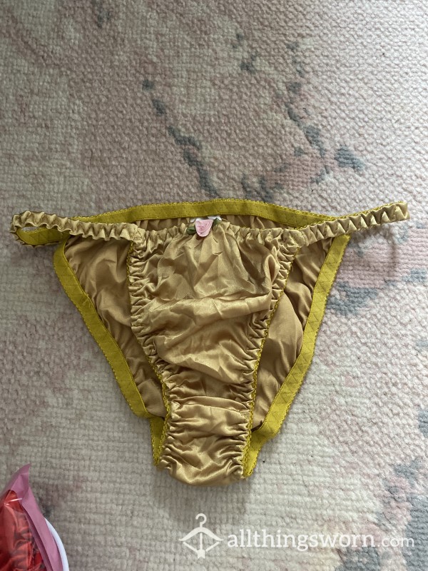 Gold Silk Panties 😍🔥