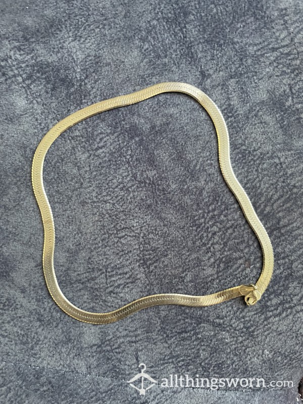 Gold Vermeil Herringbone Necklace: JuicyMollys Favorite Piece Of Jewelry