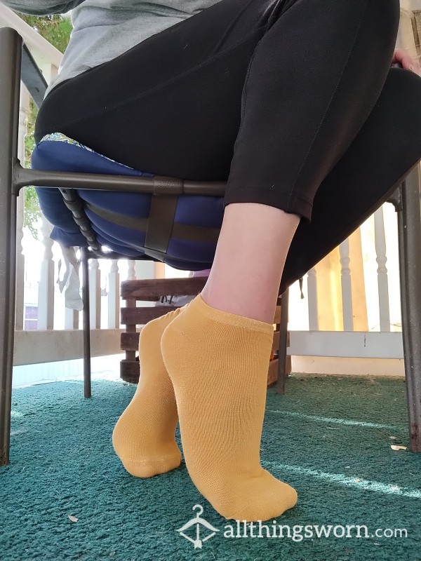 Golden Yellow Ankle Socks