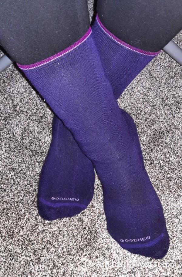 GoodHew Purple Wool Crew Socks From REI