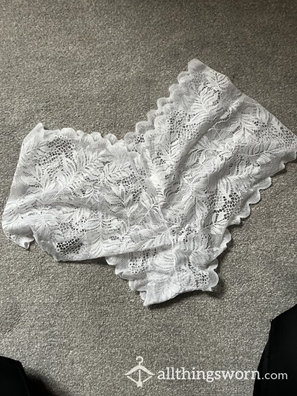 Gorgeous White Lace Knickers