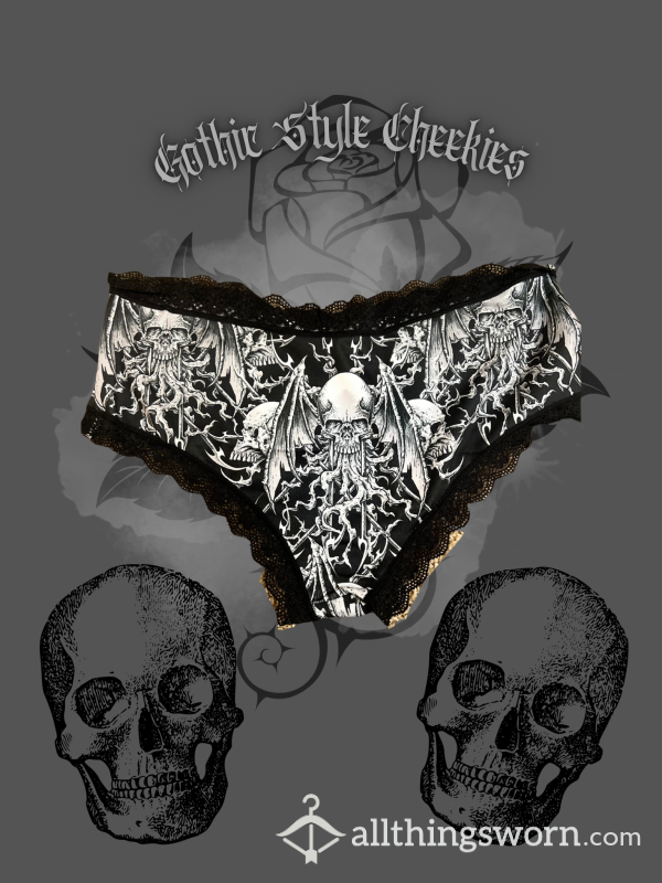 Goth Themed Cheeky Style Panties