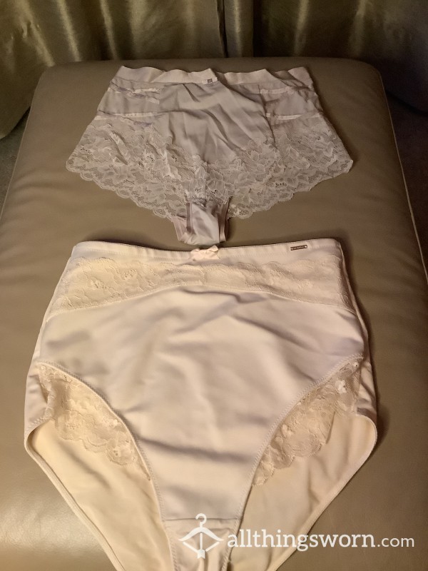 Granny Style Nude Control Knickers X2