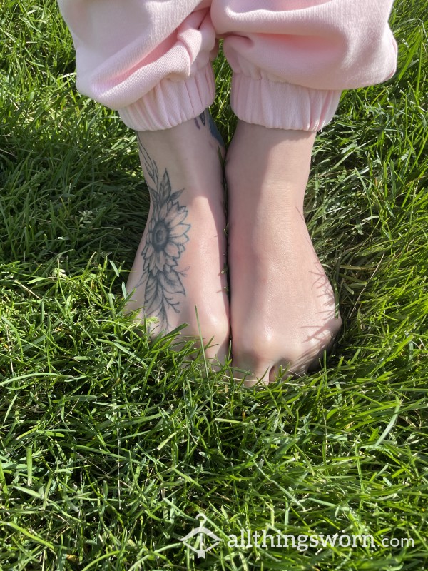 Grass And Ballerina Feet
