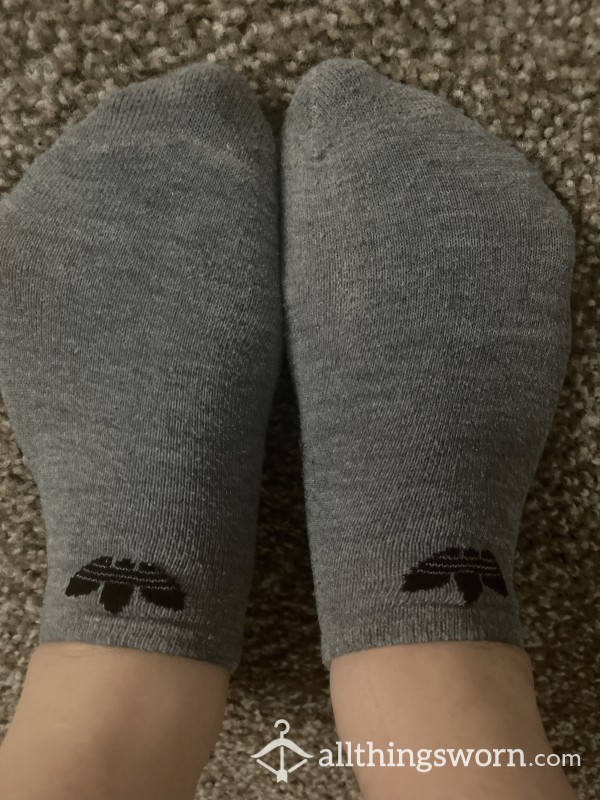 Gray Adidas Socks