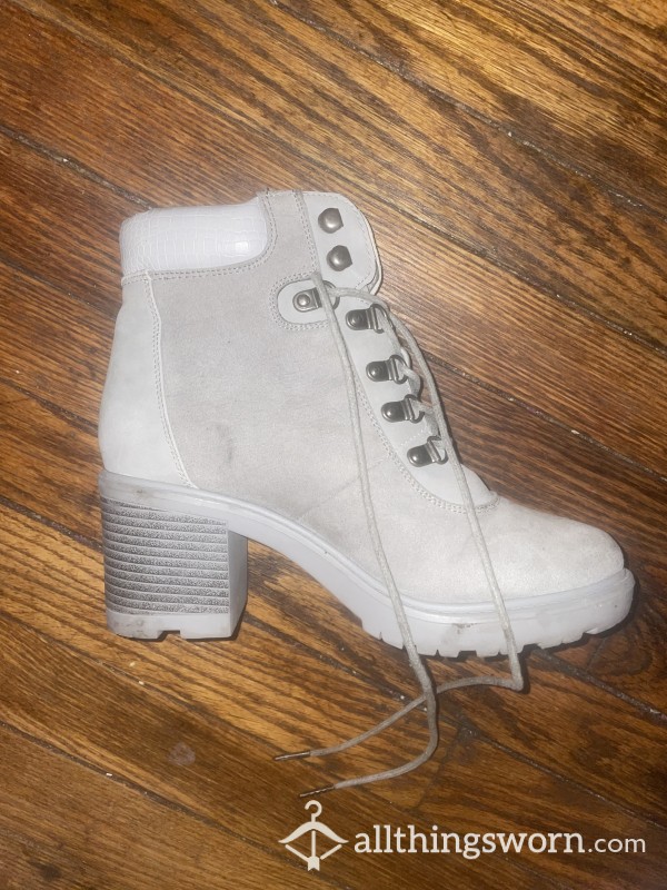Gray Heeled Boot