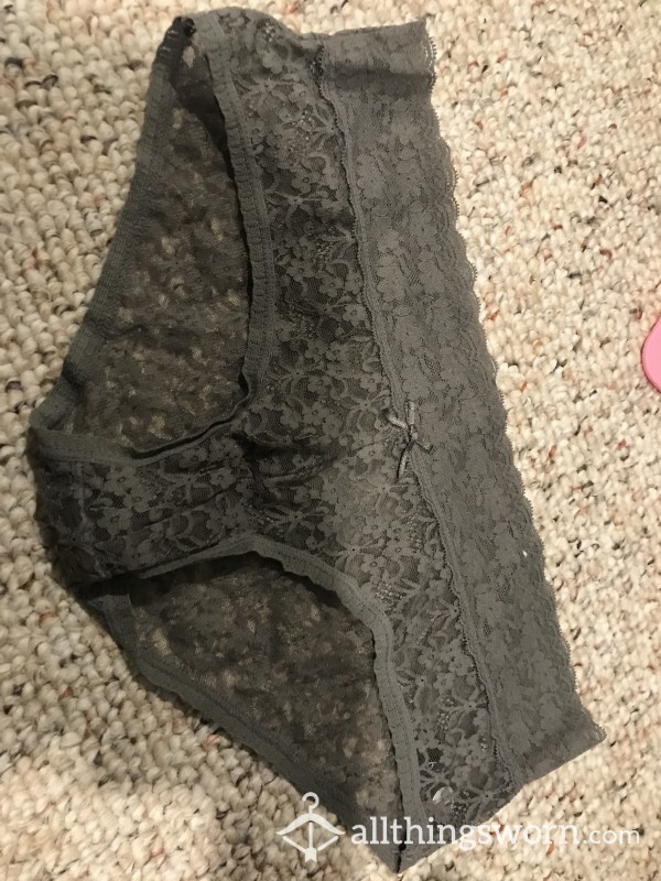 Gray Lacy Panties