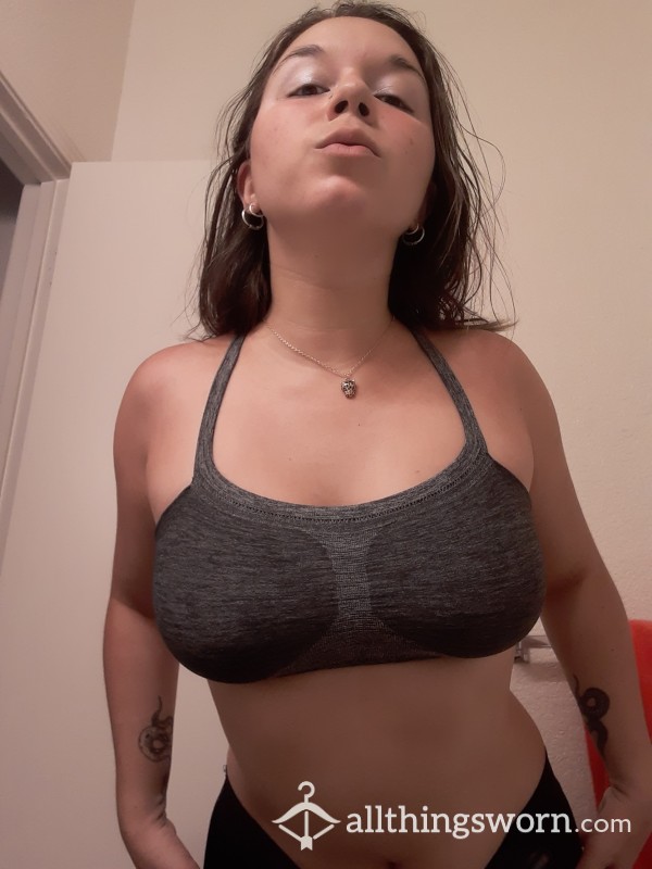 Gray Sports Bra (3 Day Worn, Extra Gift Included)