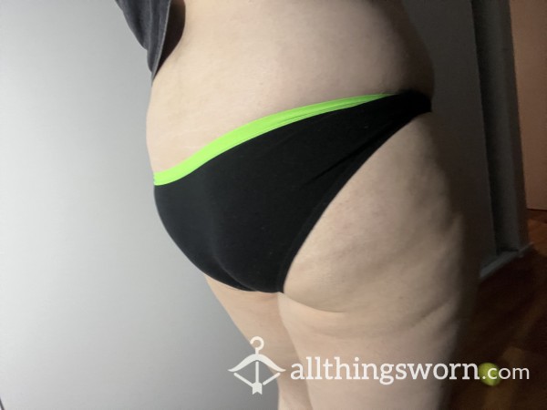 *SOLD* Green And Black Cotton Panties