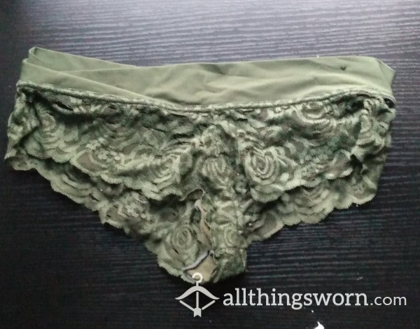 Green Cheeky Lace Panties