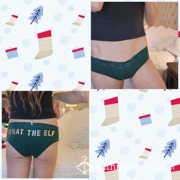 Green Christmas Full Coverage Panties