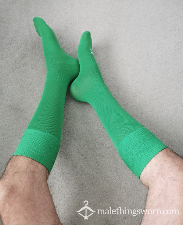Green Footy Socks
