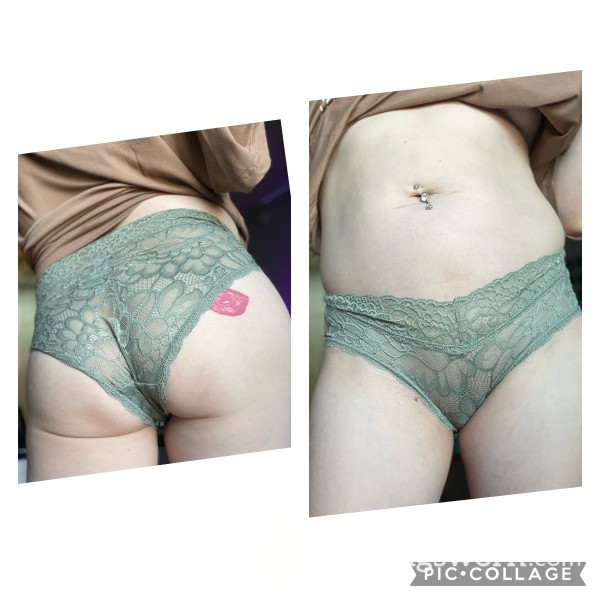 Green Lace Cheeky Panties