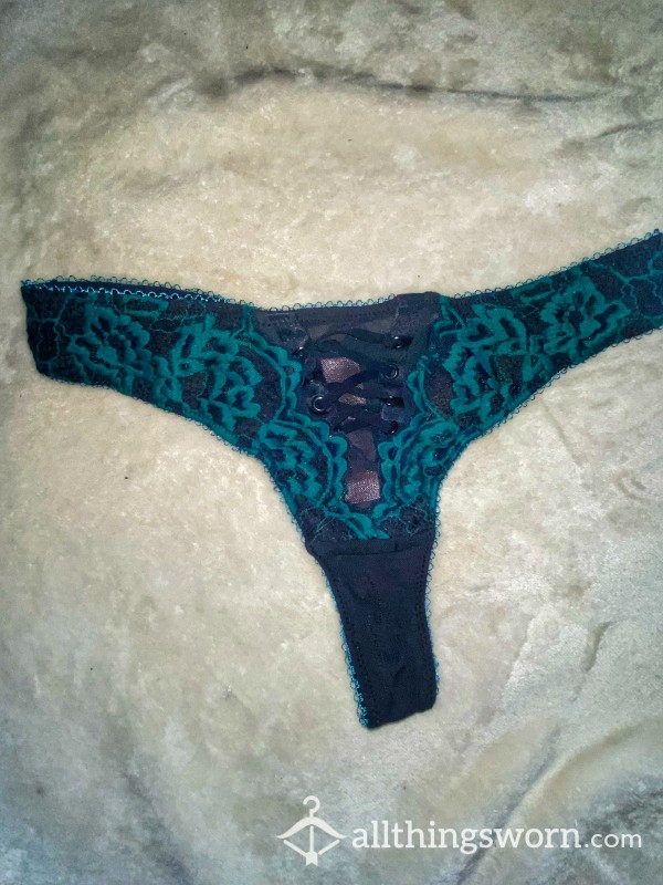 Green Laced Thong